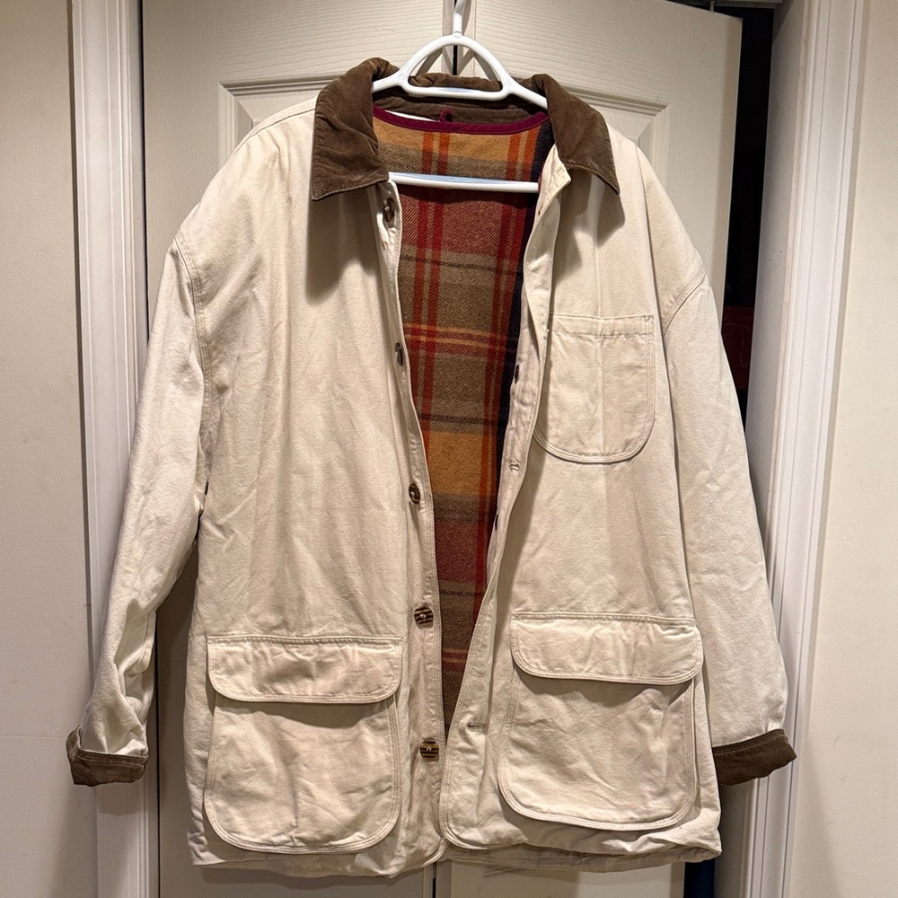 Vintage J Crew Chore Jacket with removable Liner in Size Large